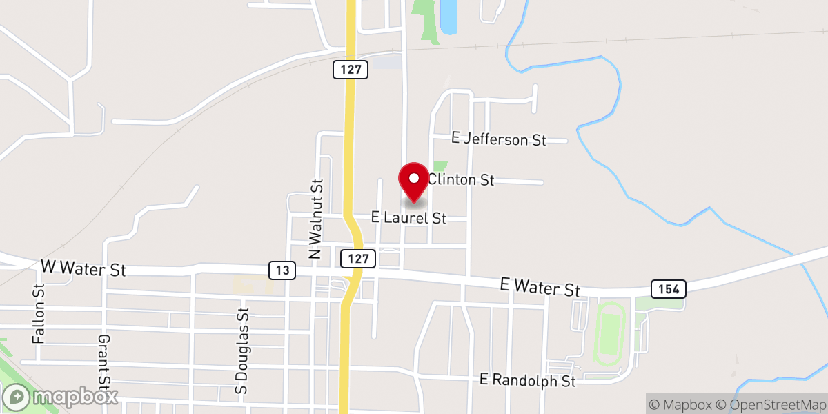 Map showing location of Rectory