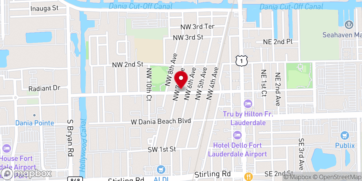 Map showing location of Love Tabernacle of God PAWCC