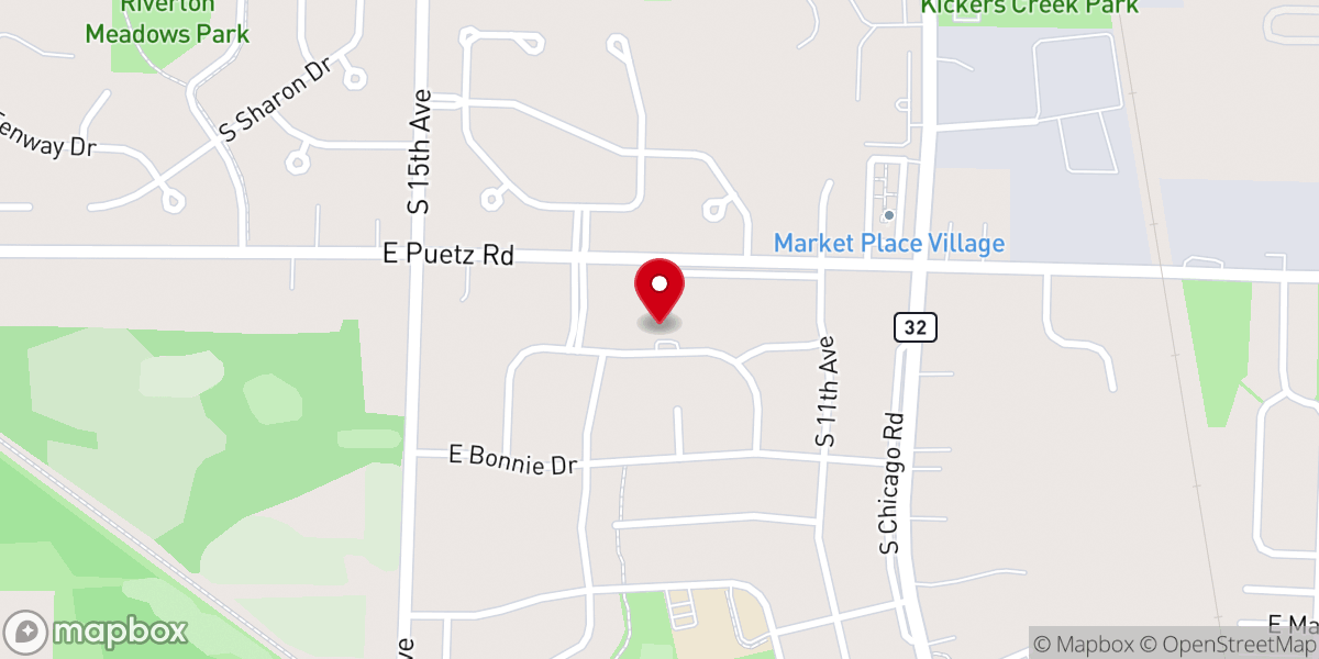 Map showing location of Grace Lutheran Early Childhood Center