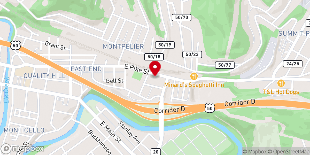 Map showing location of Church of Our Savior Italian Presbyterian Church