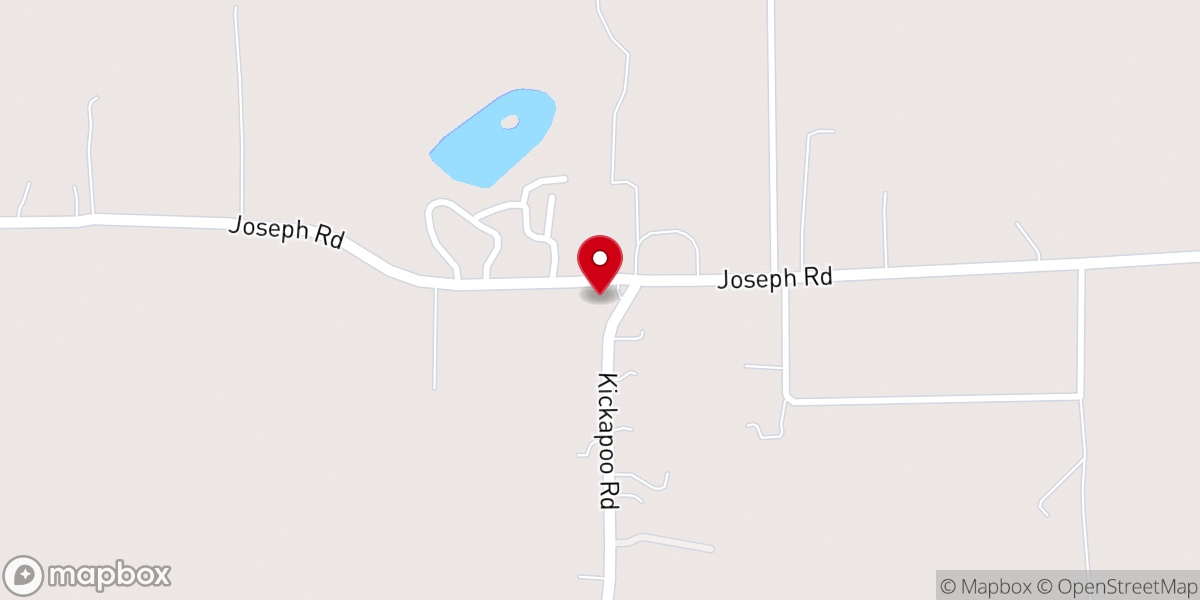 Map showing location of Friendship Church