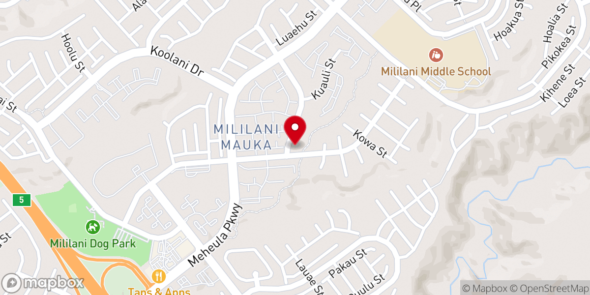 Map showing location of Mililani Community Church