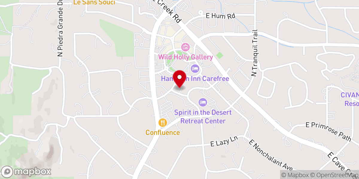 Map showing location of Christian Science Church