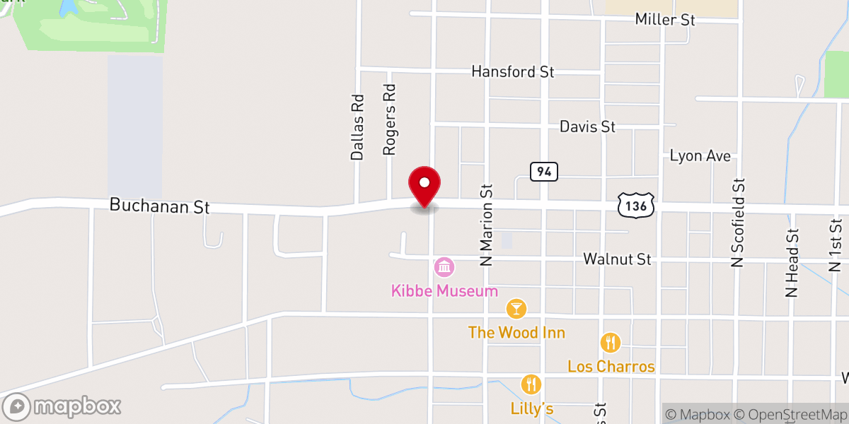 Map showing location of Immaculate Conception Catholic Church