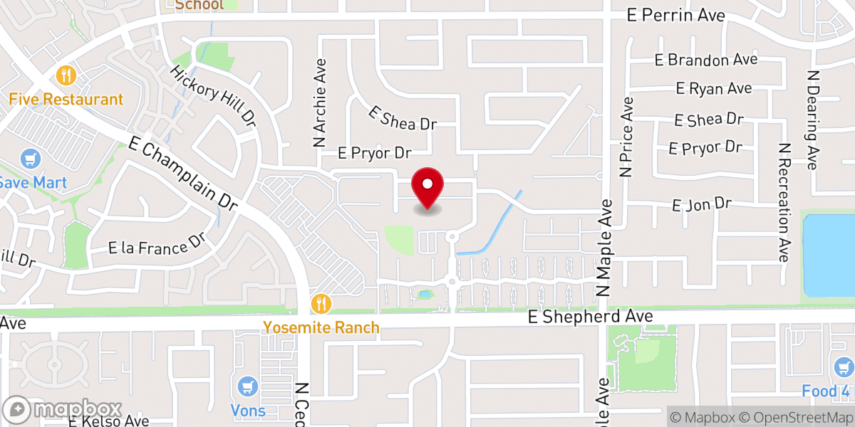 Map showing location of Bethany Church
