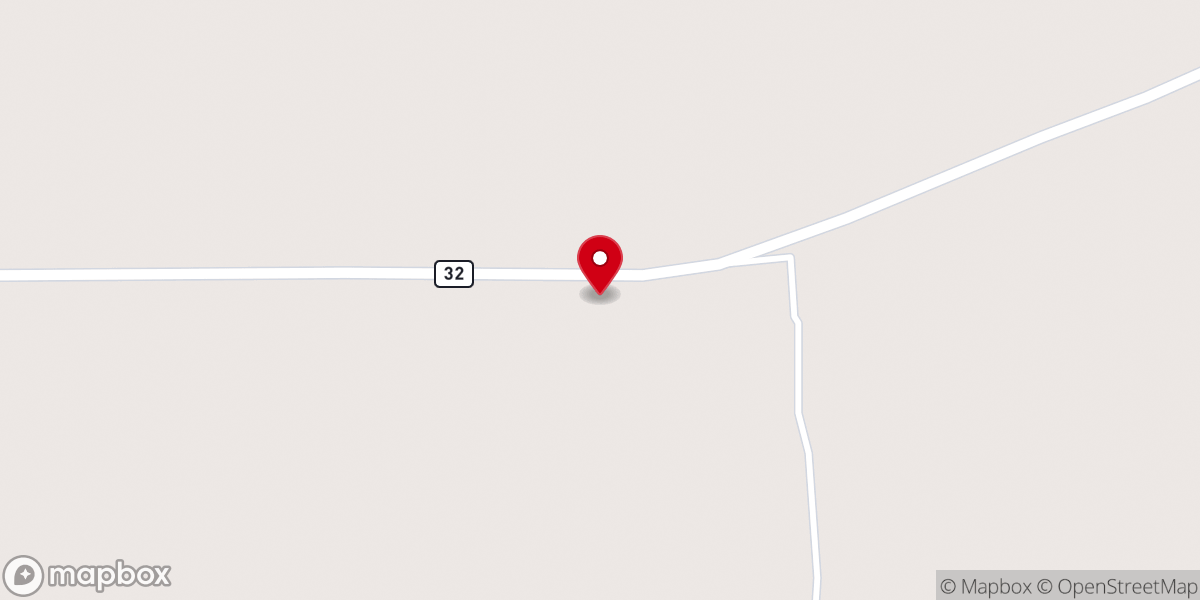 Map showing location of Victory Baptist Church
