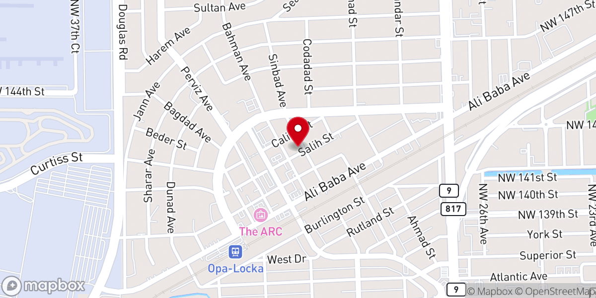 Map showing location of New Generation Missionary Baptist Church