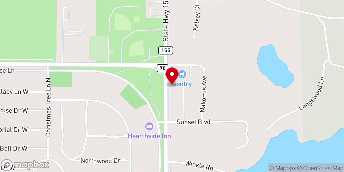 Map showing location of St Germain Community Church Thrift Shop