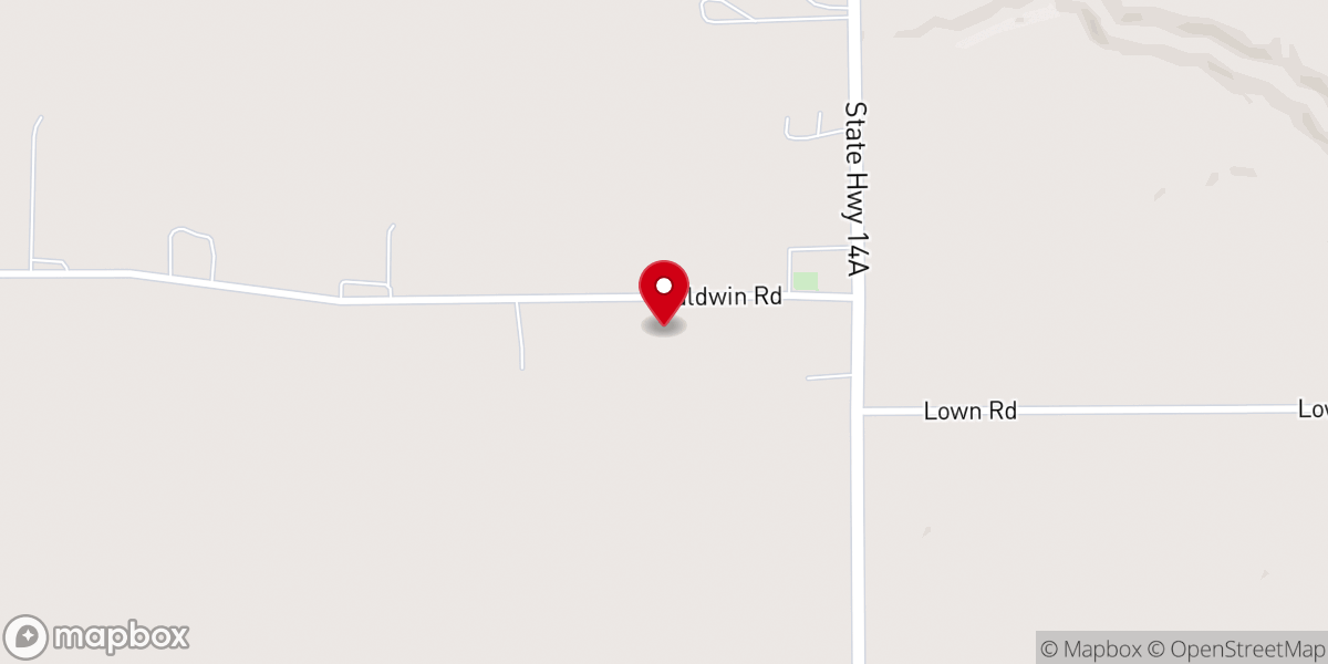 Map showing location of Benton Mennonite Church