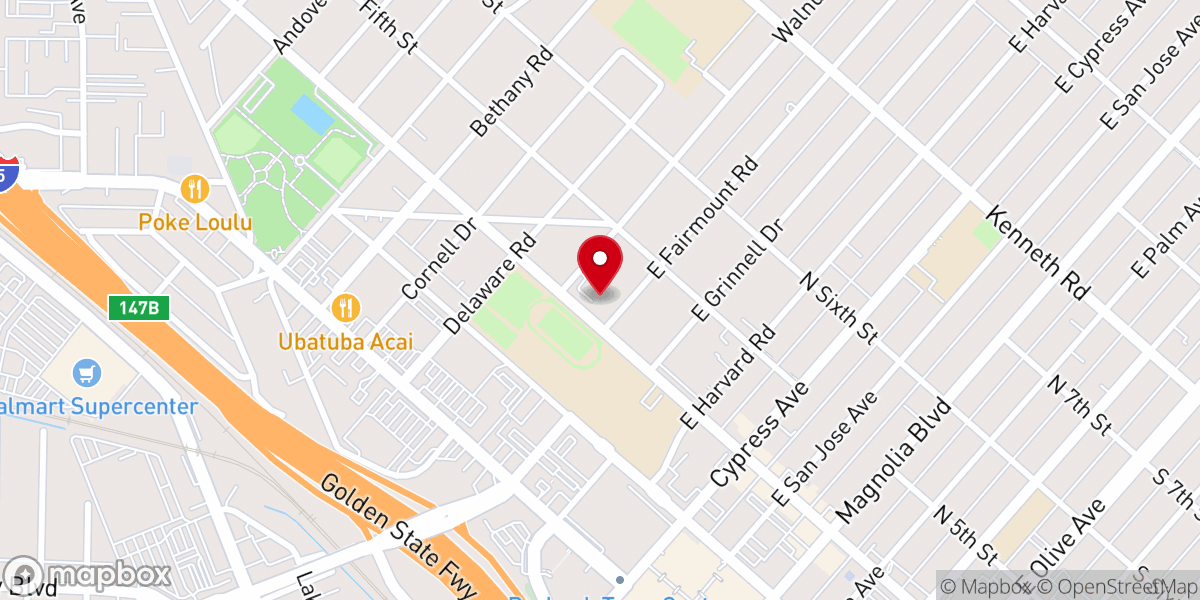 Map showing location of St. Ephraim Syriac Orthodox Cathedral