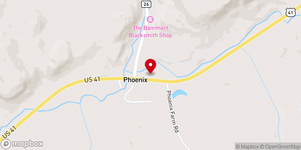 Map showing location of Church of the Assumption
