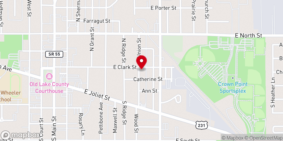 Map showing location of Weddings by Rev. Doug Klukken