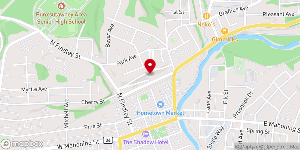 Map showing location of Martin Luther Evangelical Lutheran Church - Missouri Synod