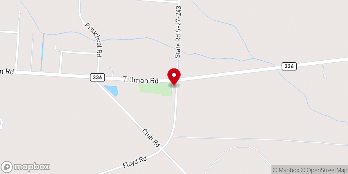 Map showing location of Saint John A.M.E. Church