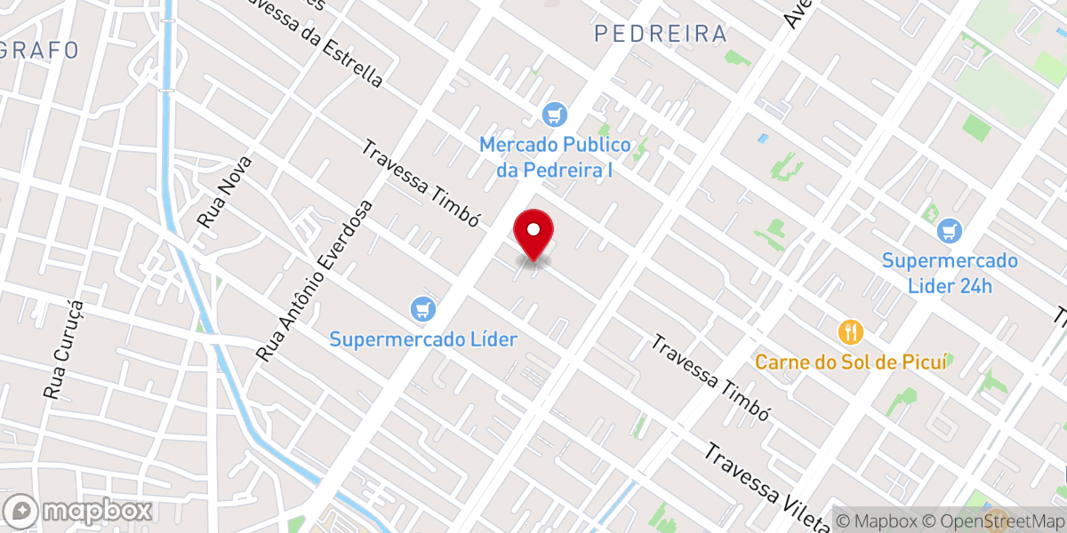 Map showing location of Igreja Quadrangular Sede Estadual Pedreira