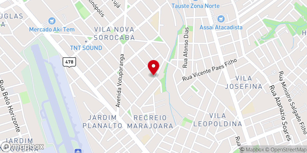 Map showing location of Igreja Evangélica Cristã Pentecostal - Sorocaba