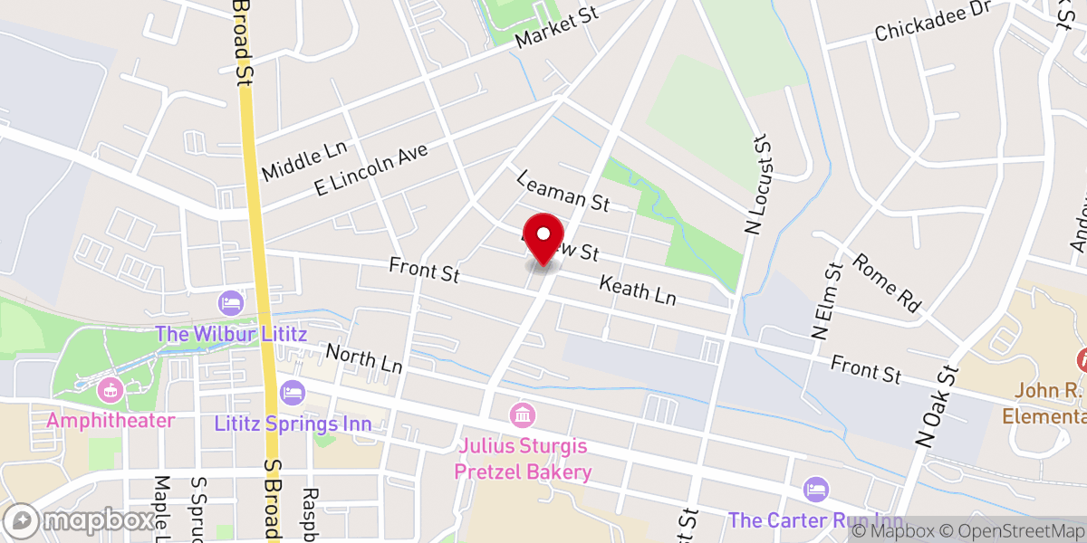 Map showing location of 717 Church