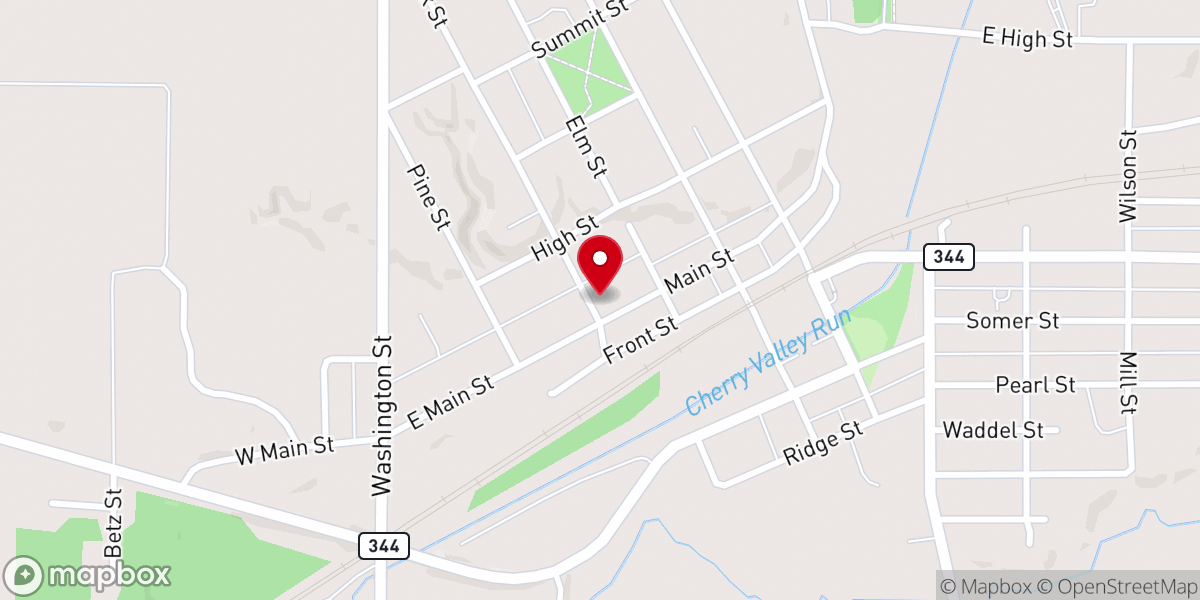 Map showing location of St. Patrick Roman Catholic Parish