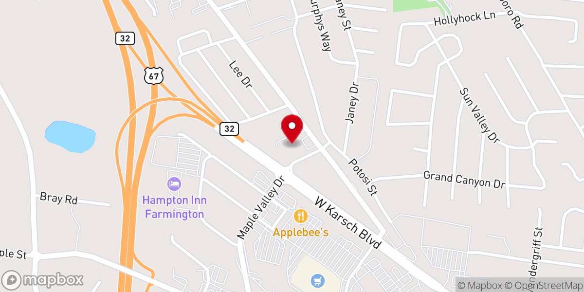 Map showing location of Community Manor