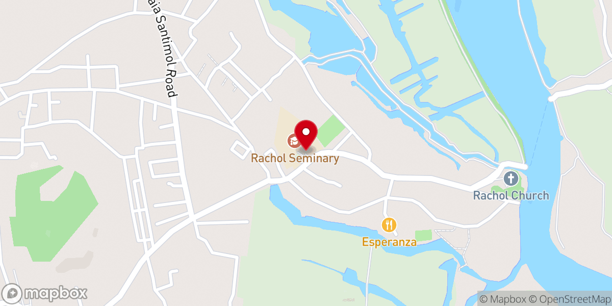 Map showing location of Patriarchal Seminary of Rachol