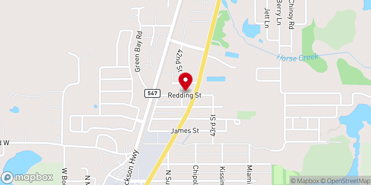 Map showing location of Saint Mark AME