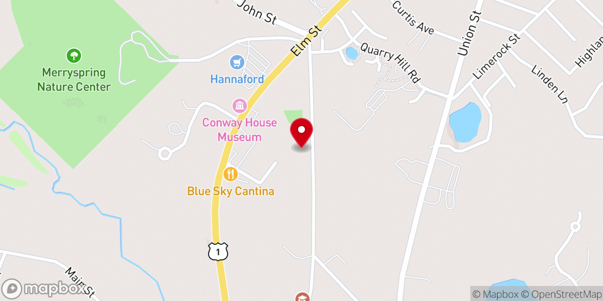 Map showing location of Camden ME Seventh-day Adventist Church