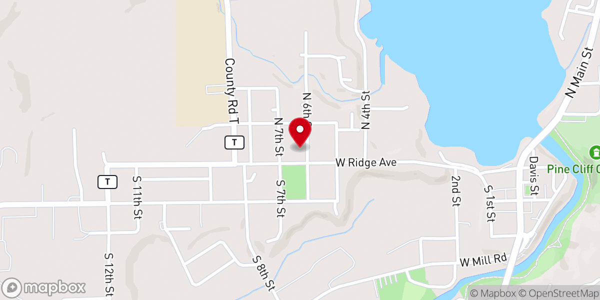 Map showing location of St Mary's Catholic Church