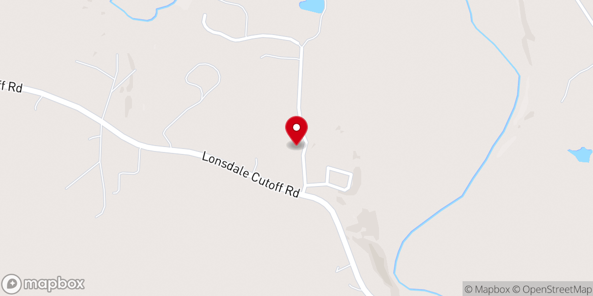 Map showing location of Smith Creek Church