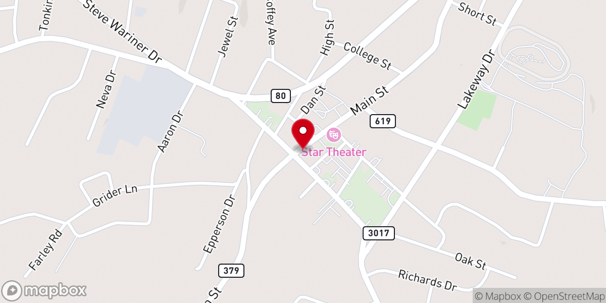 Map showing location of Russell County Southern Baptist