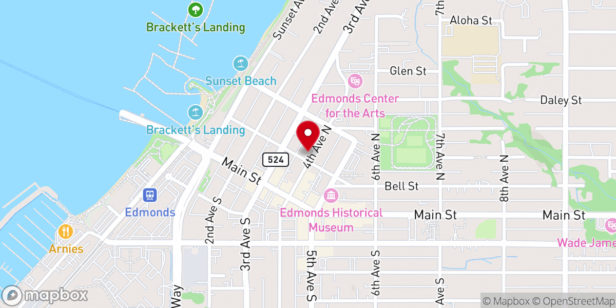 Map showing location of North Sound Center