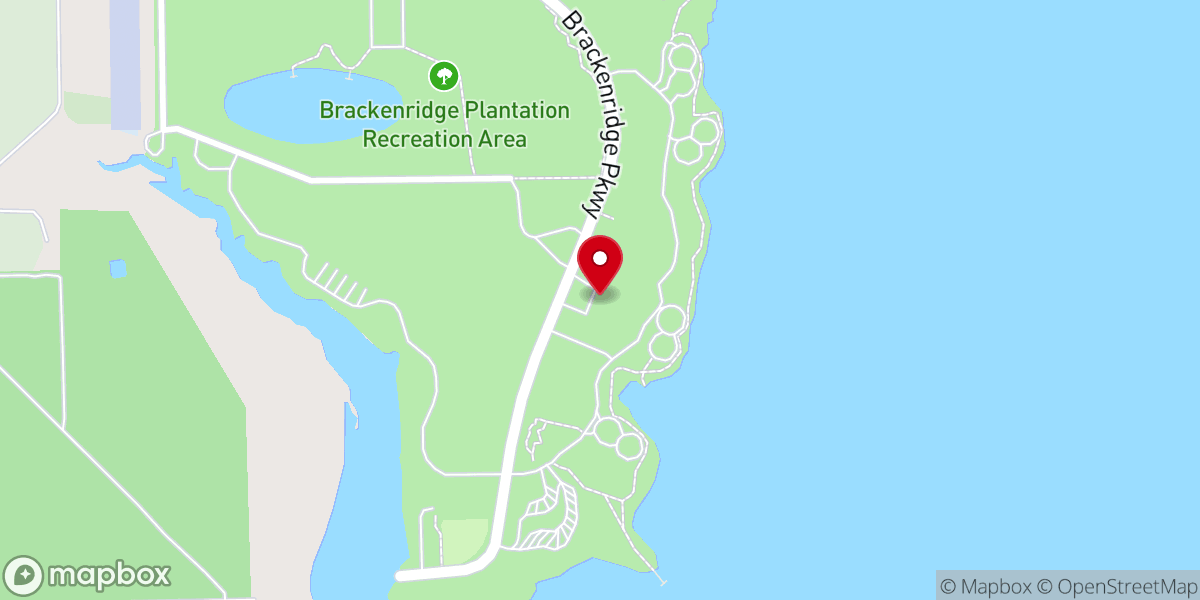 Map showing location of Brackenridge Park and Campground
