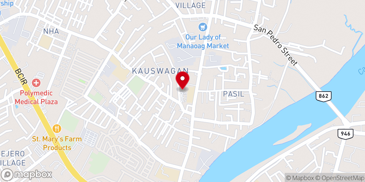 Map showing location of San Isidro Labrador Parish - Eco Church Kauswagan