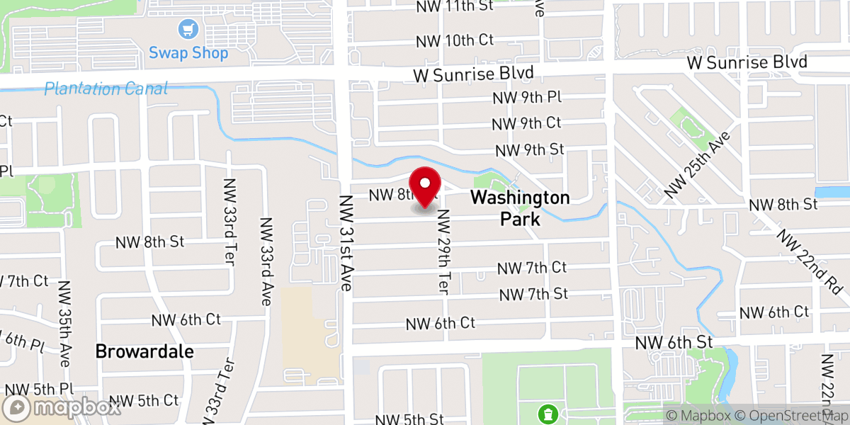 Map showing location of First Mt Pleasant Baptist Church