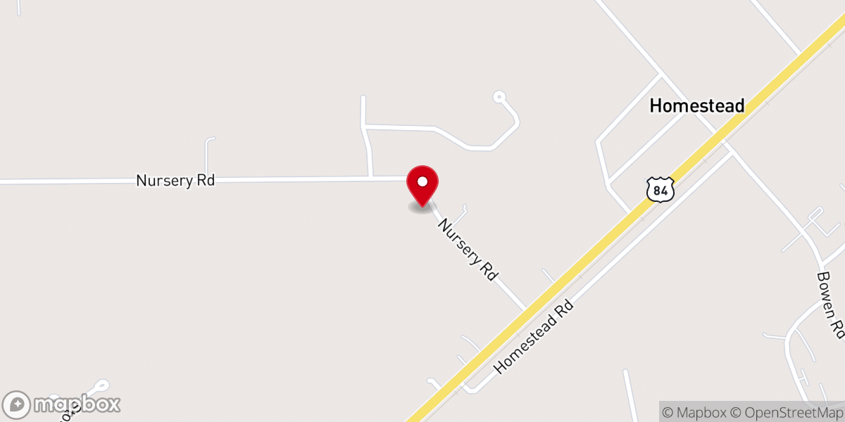 Map showing location of Anchor Baptist Church