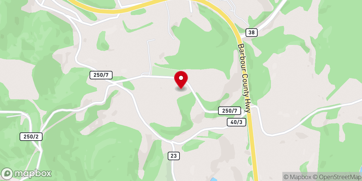 Map showing location of Silent Grove Baptist Church