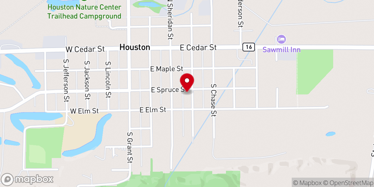 Map showing location of Bethany Evangelical Free Church