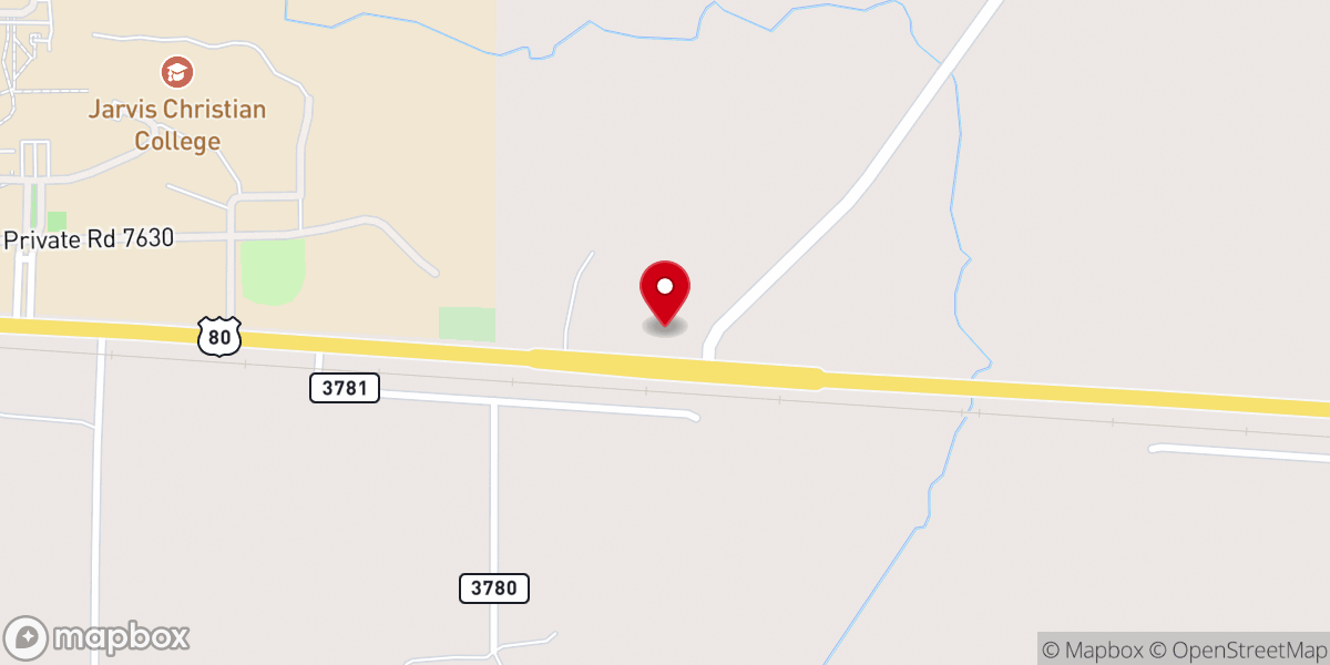 Map showing location of New Hope Church of God in Christ