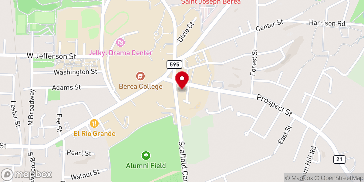 Map showing location of Union Church