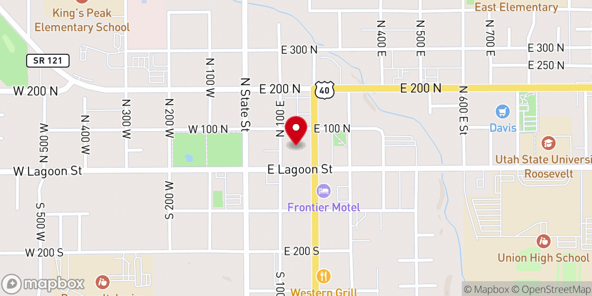 Map showing location of Iglesia de Dios E.C. Casa del Alfarero