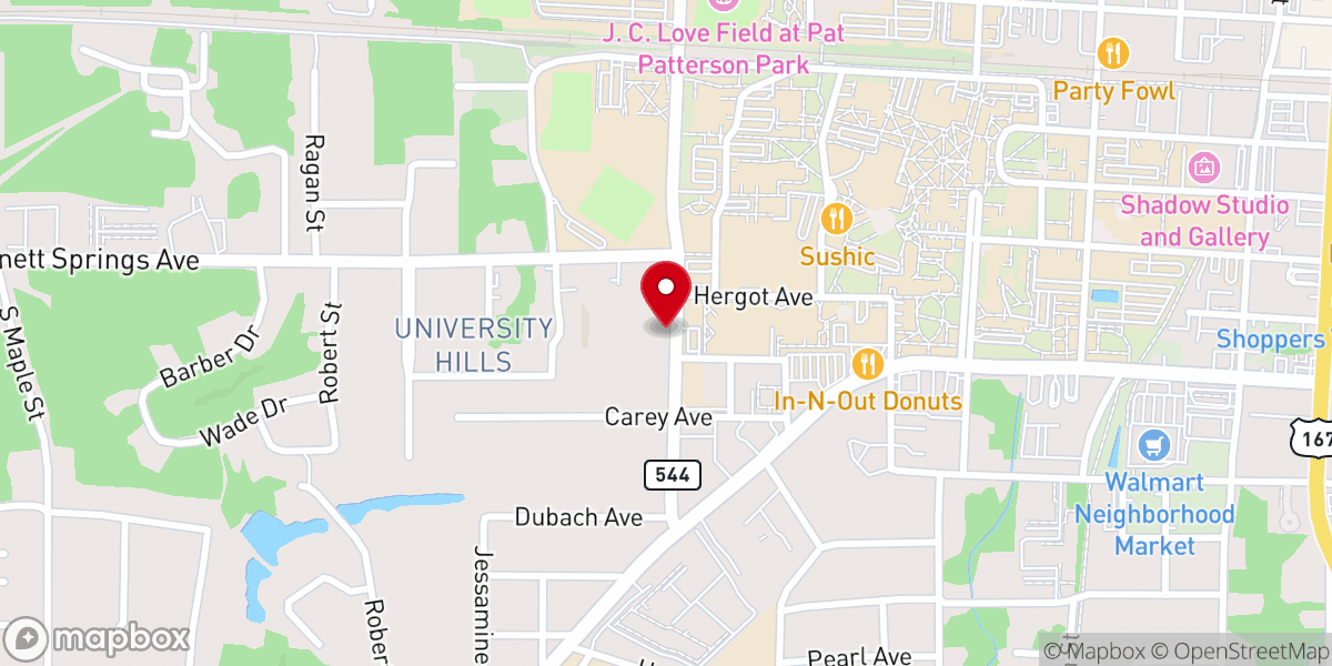 Map showing location of Episcopal Church of The Redeemer
