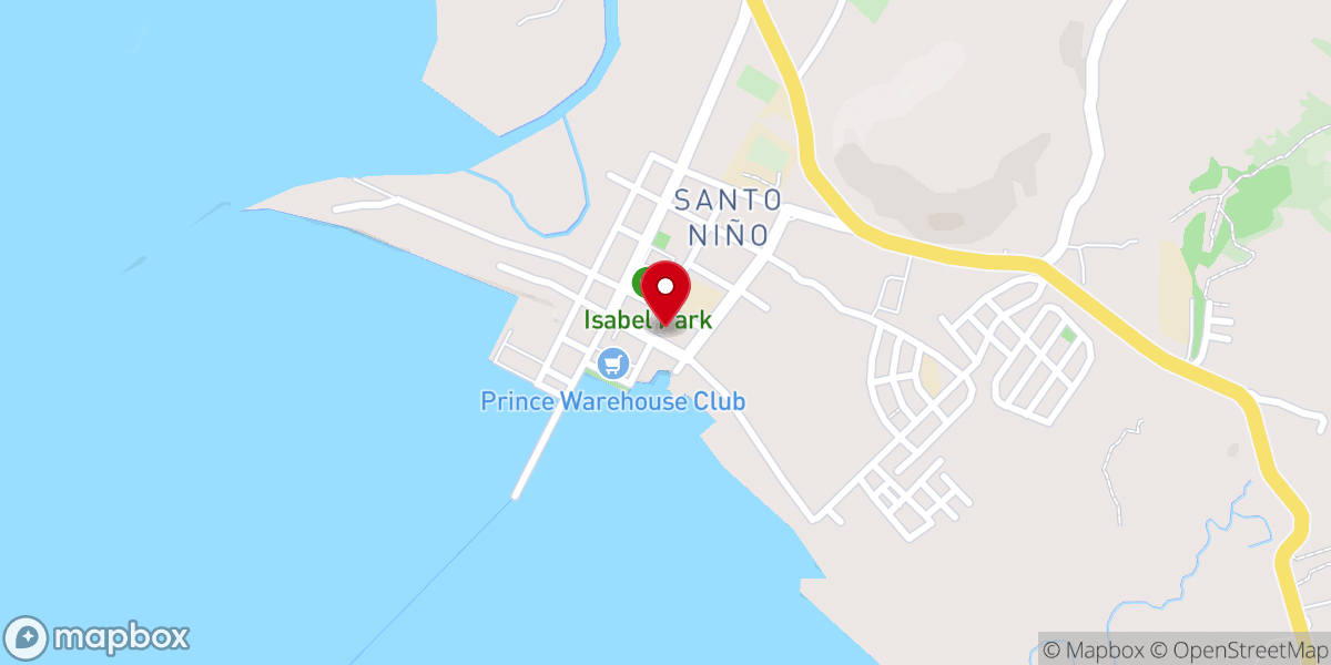 Map showing location of Holy Child Parish Church - Isabel, Leyte