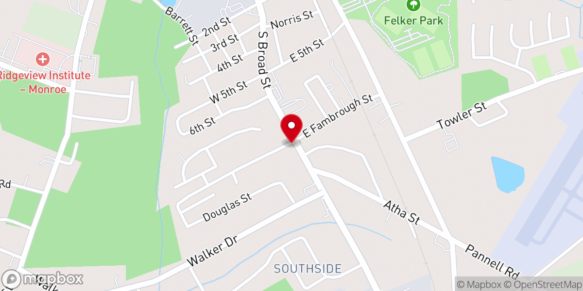 Map showing location of Straight Street Family Center Christian Ministries