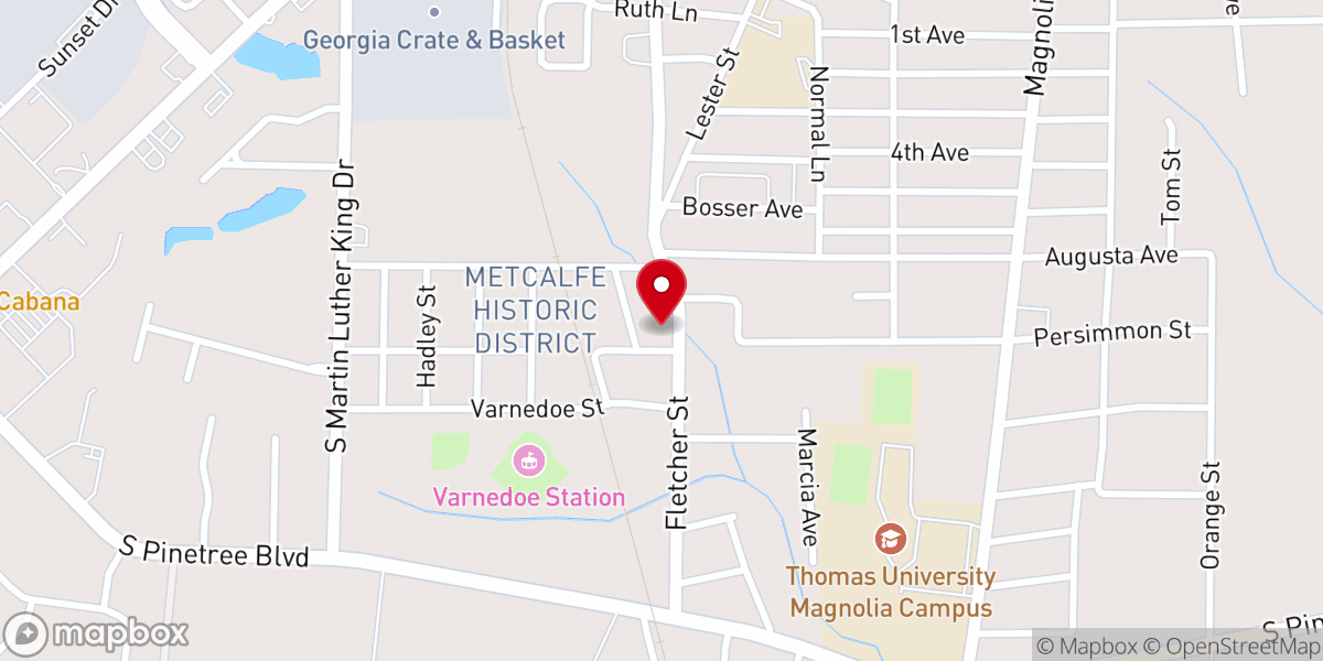Map showing location of First Unity Missionary Baptist