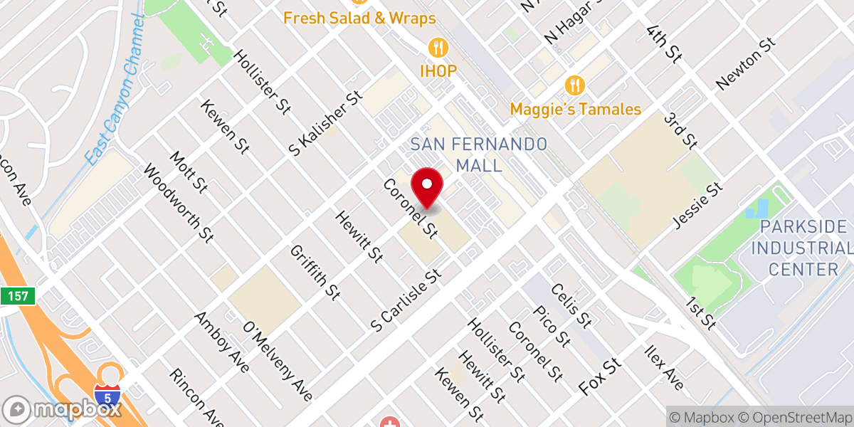Map showing location of St. Ferdinand Catholic Church