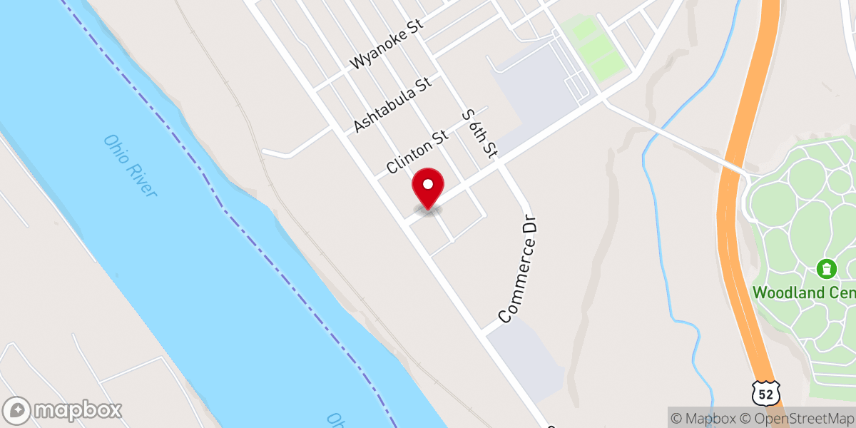 Map showing location of Lorain Street Gospel Mission