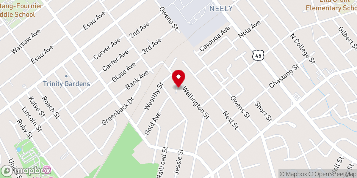 Map showing location of Saint John Pentecostal Holiness Church