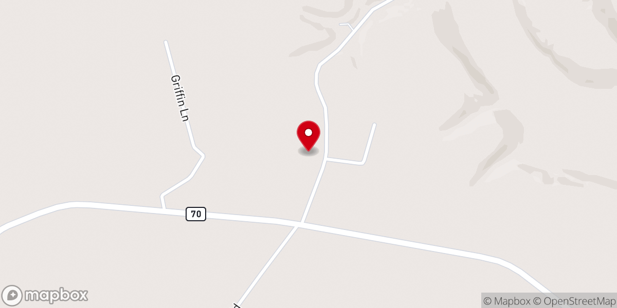 Map showing location of Beulah Church of God