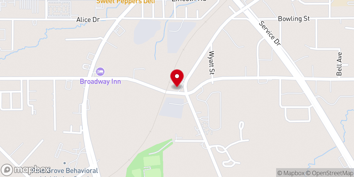 Map showing location of New Testament Baptist Church