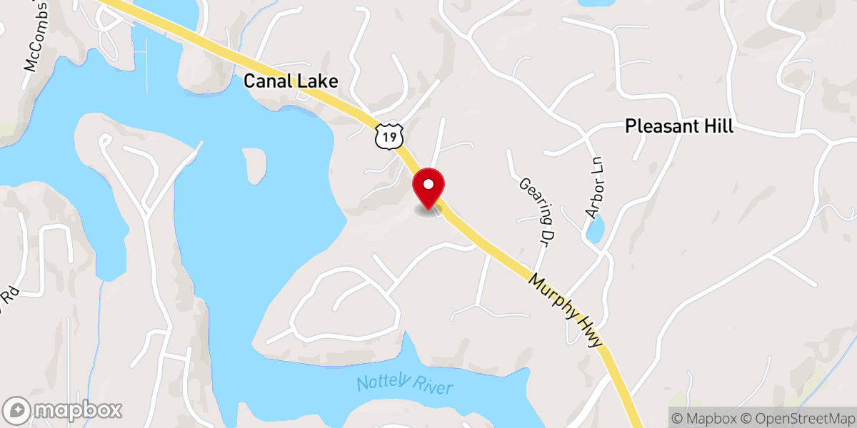 Map showing location of Unity Church of the Mountains