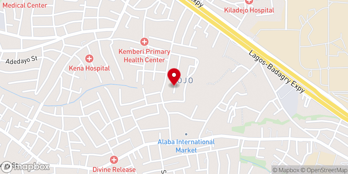 Map showing location of Ultimate Power Ministry International Headquarters